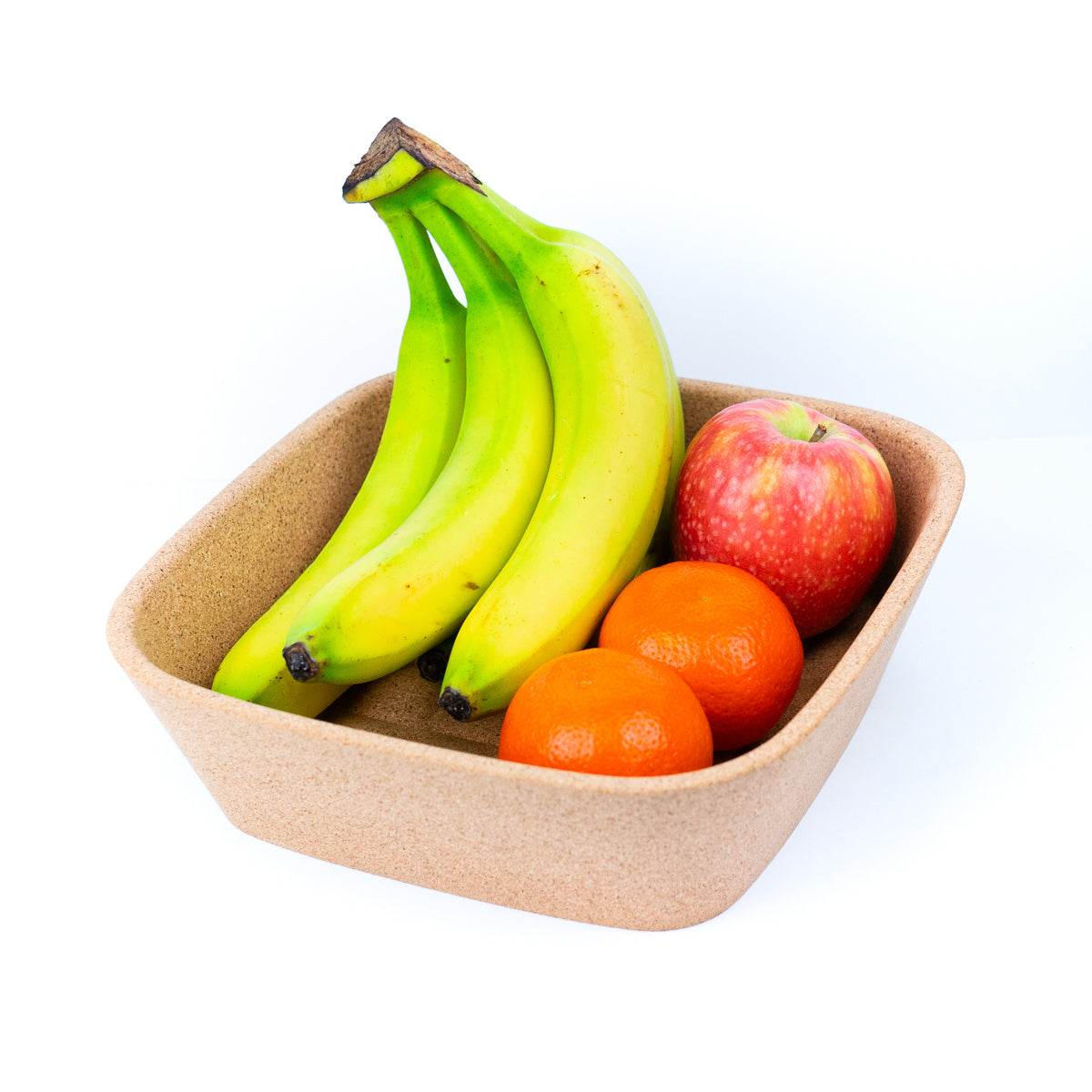 Kork Fruchtschale quadratisch – natürlich & modern – vegan – KorkOnline