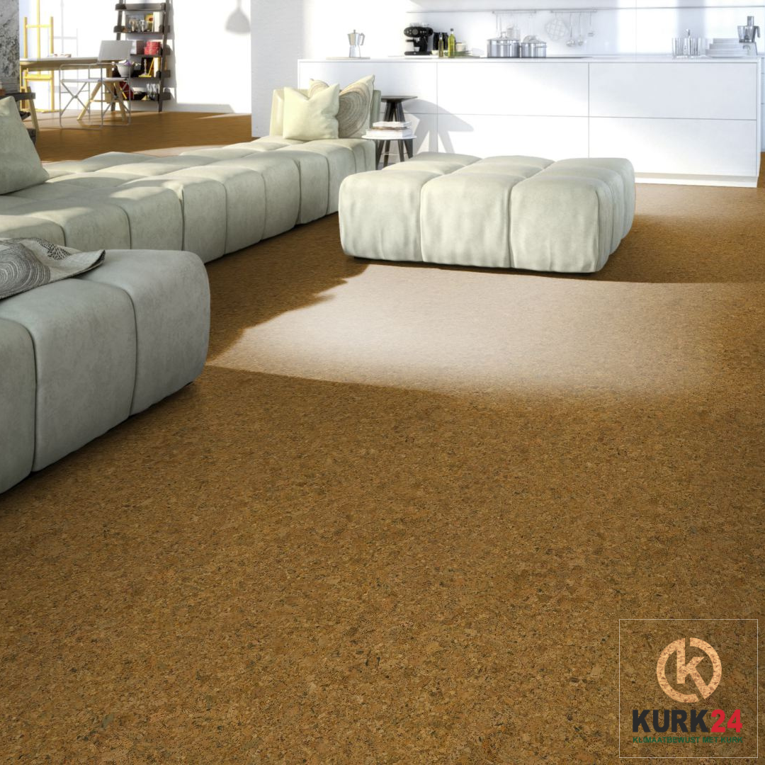 Granorte Gelakte plak kurkvloer - Champagner - 60 x 30 cm - per m²