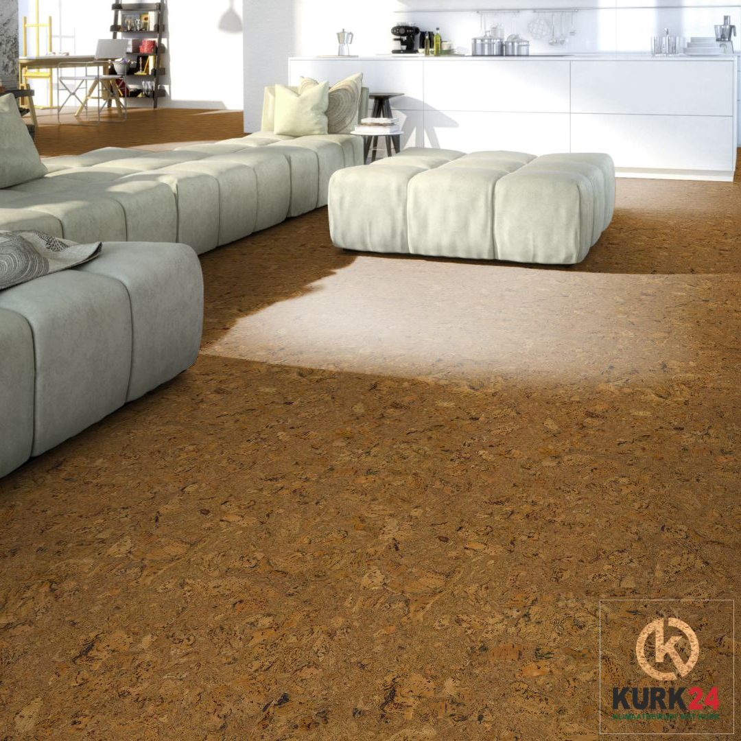 Granorte Gelakte plak kurkvloer - Twist - 60 x 30 cm - Per m²