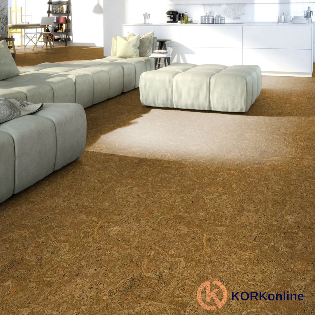Granorte Lackierter Korkboden - River - 60 x 30 cm. - pro m2