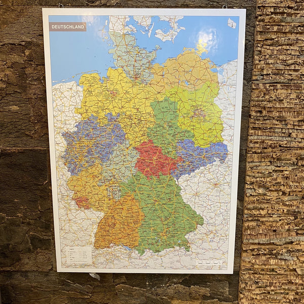 Kork-Pinnwand – Landkarte Deutschland - 118 x 82 cm