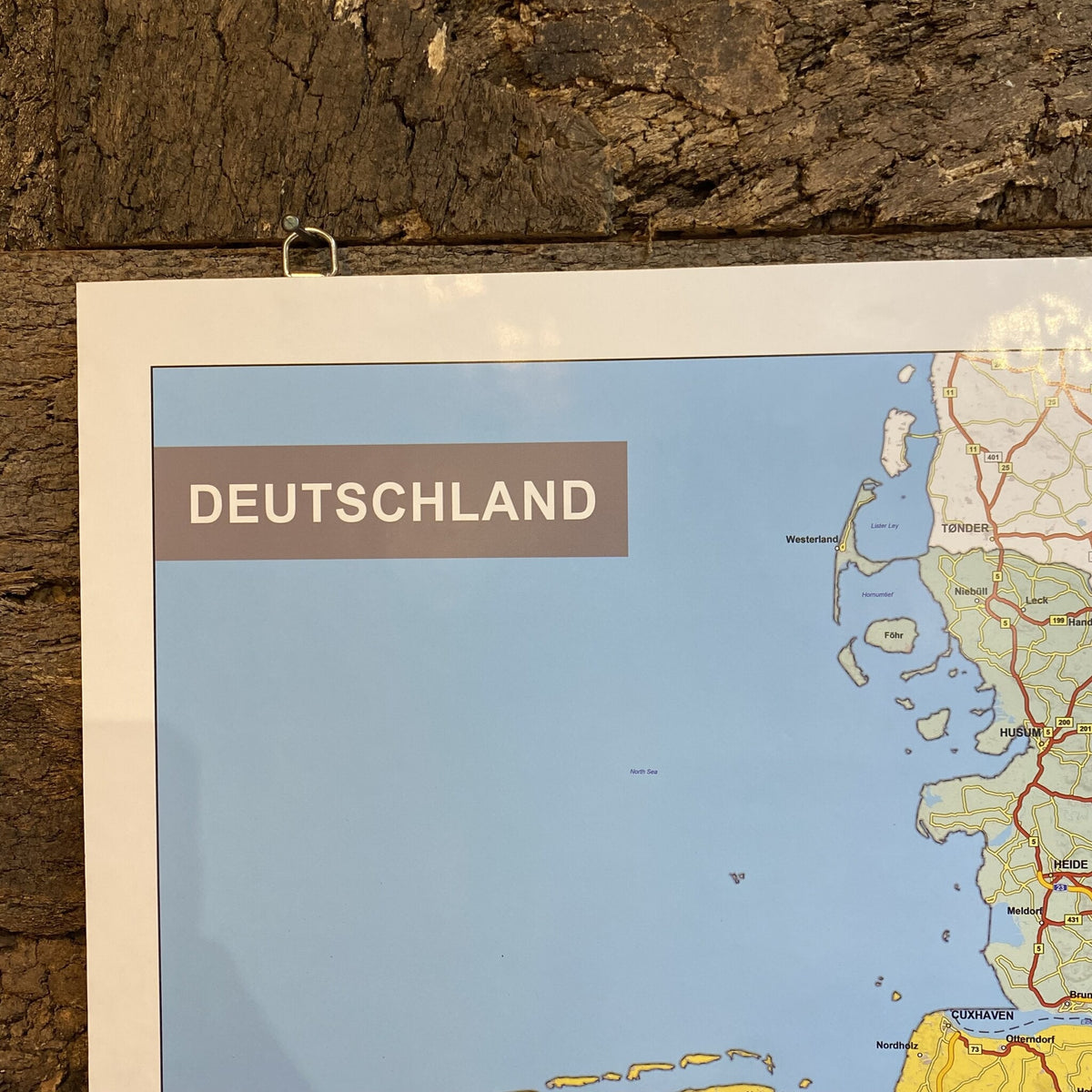 Korkonline Kork-Pinnwand – Landkarte Deutschland - 118 x 82 cm