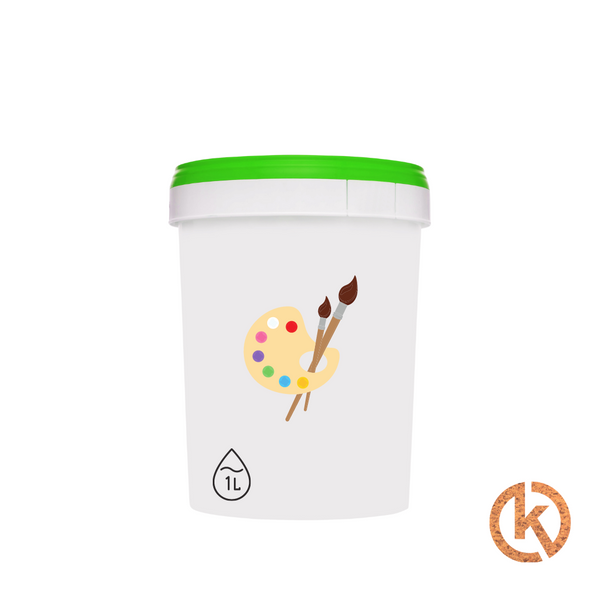 1l Kurkverf - Wandkurk - Wit