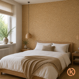Kurk24 Exclusief Kurkbehang op rol - Naturel Grof  - 100 cm breed - 0,3mm dik