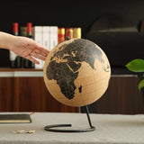 Kurk24 Grote kurk wereldbol - globe - diameter 25 cm.
