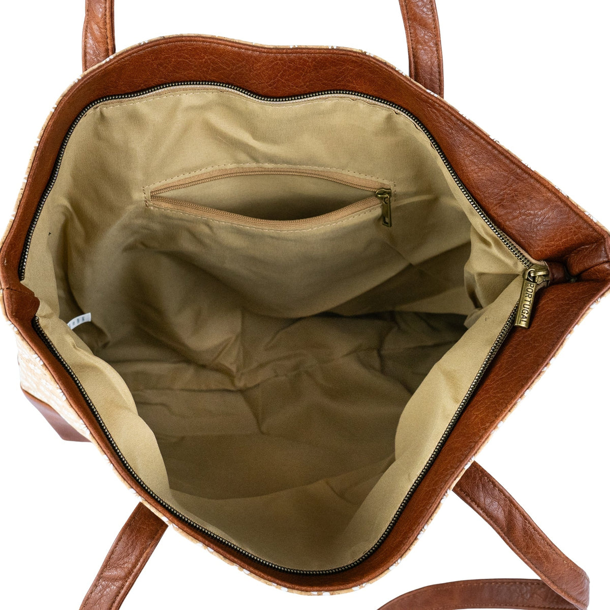 Kurk24 Handtas - kurk & leer - Geruit
