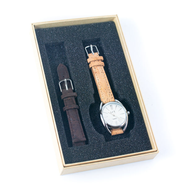 Korkuhr – Quarz – LCT Natur / Braun