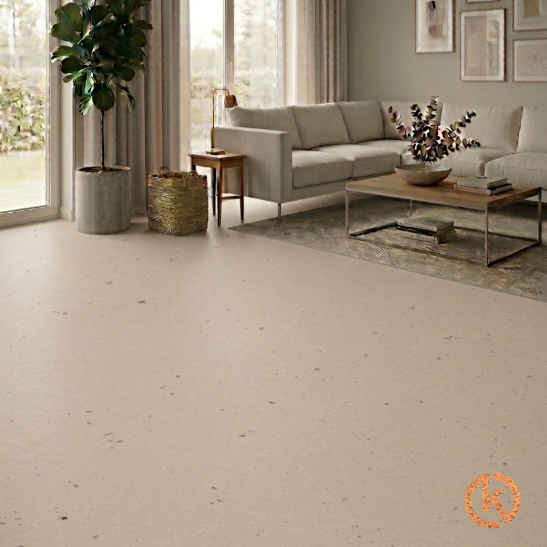 Kurk24 Kurk Klikvloer Linoleum - Cocoa Meringue - per m2