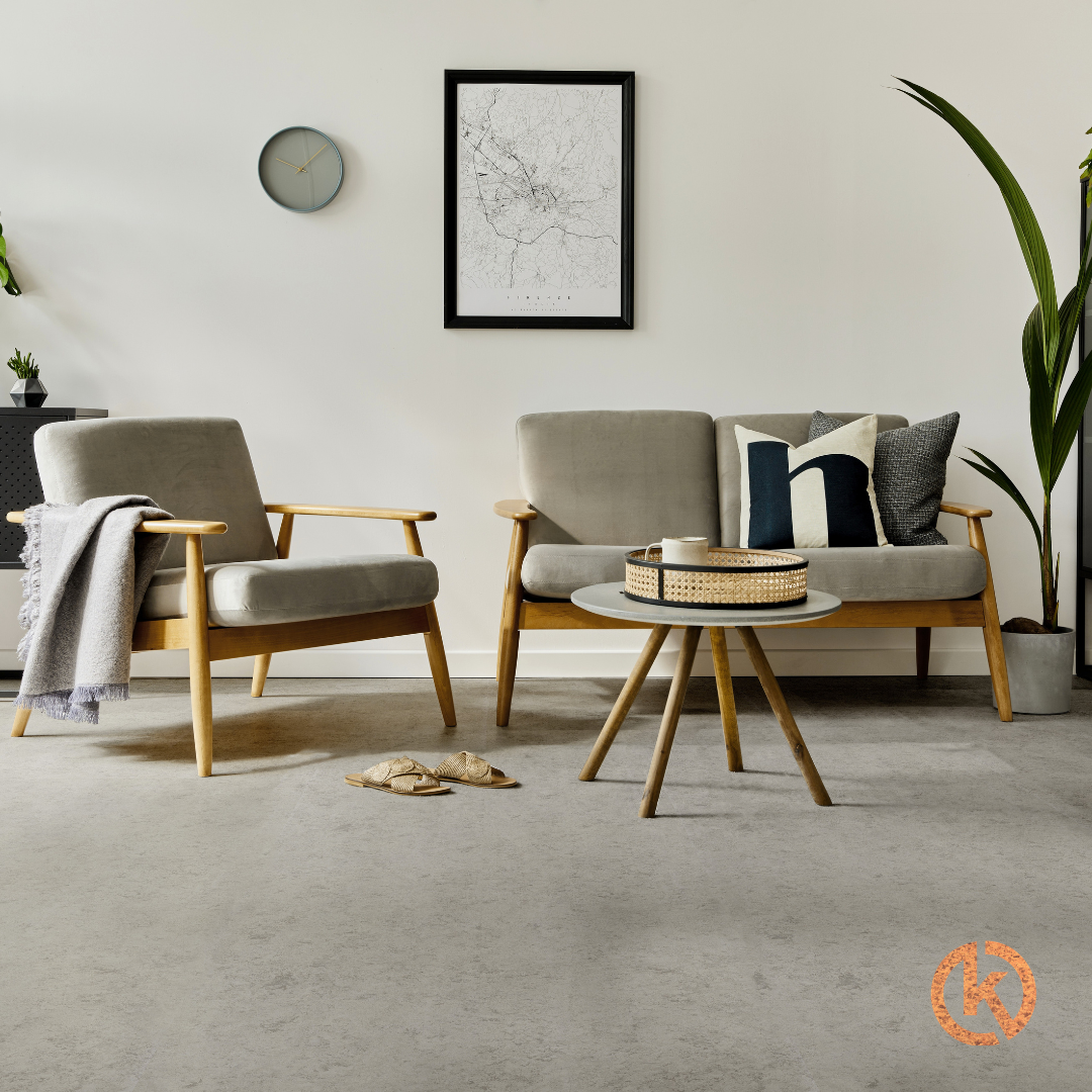Kurk24 Kurk Klikvloer Linoleum - Sandstorm Grey - per m2