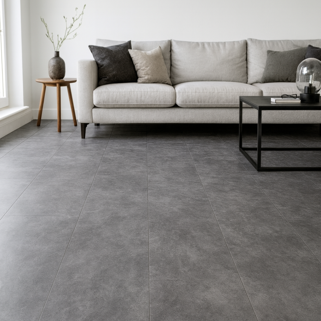 Kurk24 Kurk Klikvloer met PVC Toplaag - Betonsteen - per m2