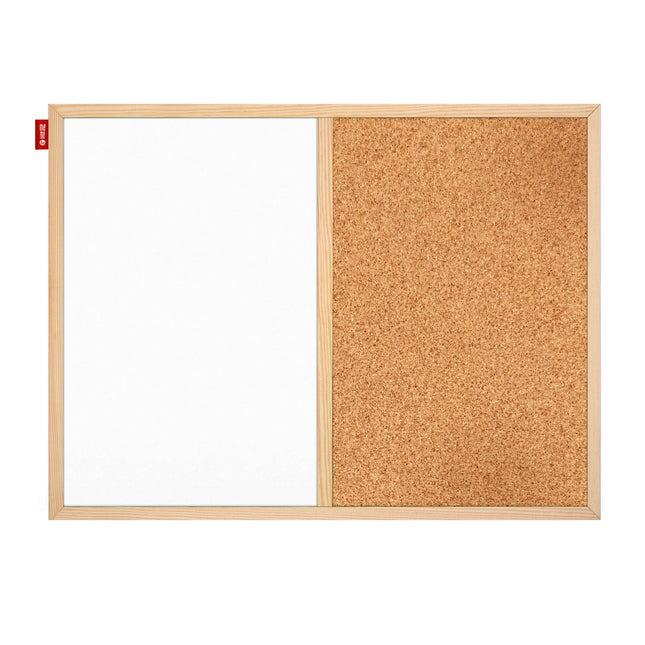 Kurk24 Kurk prikbord - houten lijst - 60 x 90 cm - WHITEBOARD