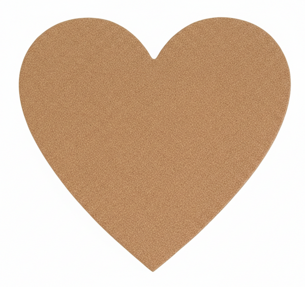 Kork Pinnwand - selbstklebend - 60 x 65 cm - 6mm stärke - HERZ