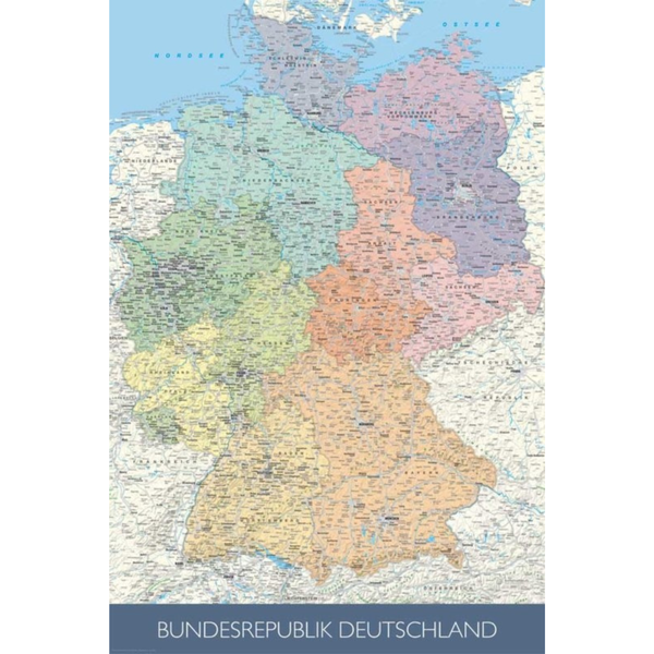 Kork Pinnwand Deutschland Karte - 60 x 90 cm