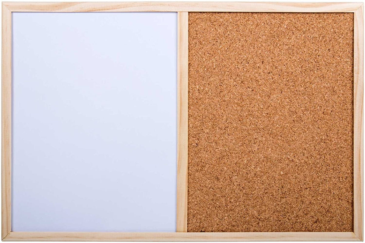 Kurk24 Kurk prikbord - Whiteboard - 20 x 30 cm. ACTIE