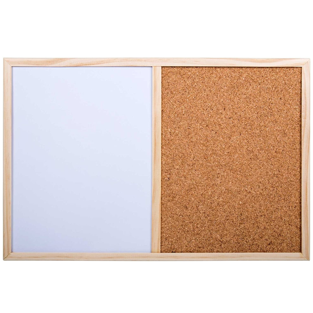 Kurk24 Kurk prikbord - Whiteboard - 20 x 30 cm. ACTIE