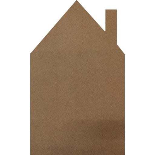 Kork Pinnwand - Selbstklebend 60 x 90 cm Haus - ohne Schornstein