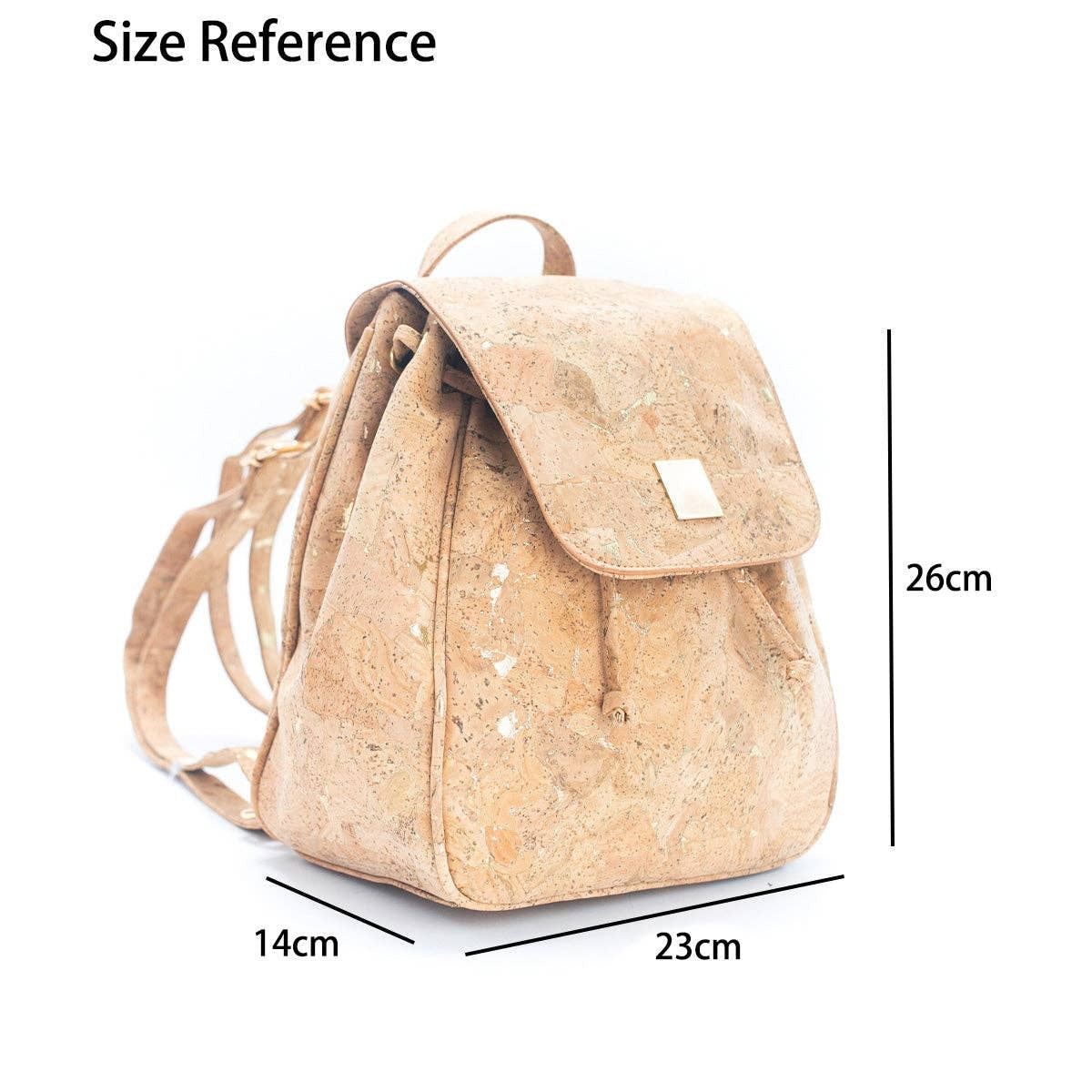 Kurk24 Kurk rugtas - Dames - Naturel Goud - Lina