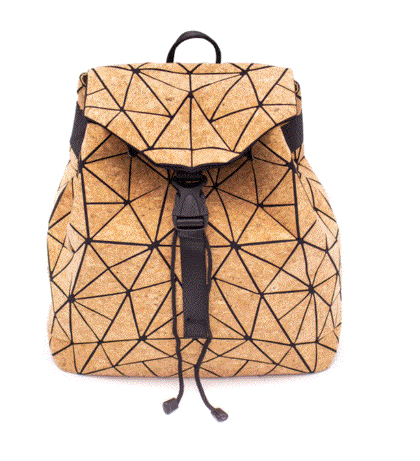 Kurk24 Kurk rugtas - Geometrisch - met kliksluiting