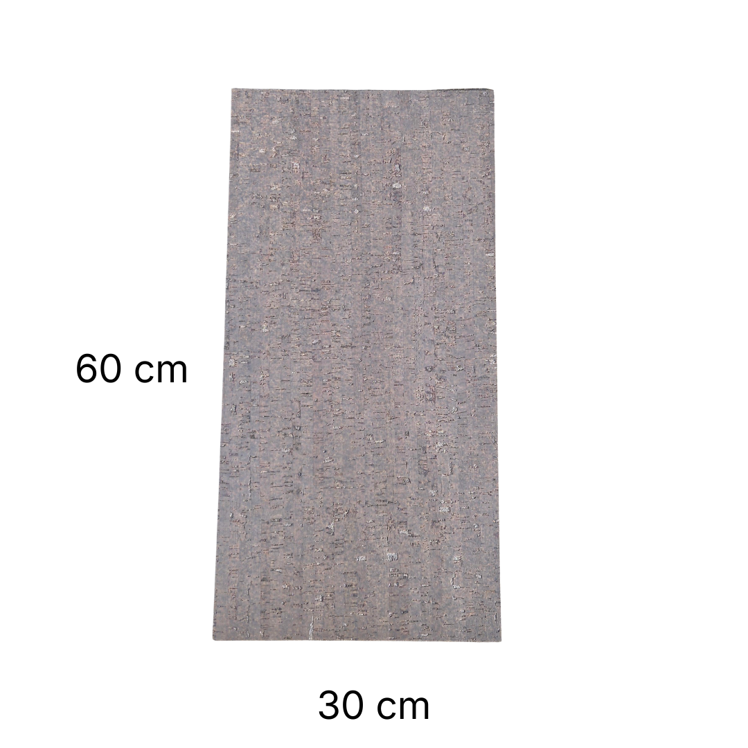Kurk24 Plak kurkvloer - Traces Grafite - 60 x 30 cm - 4 mm dik - per m2
