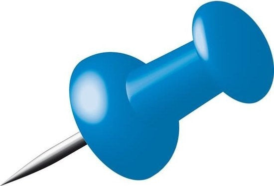 Kurk24 Push pins - Blauw - 40 stuks