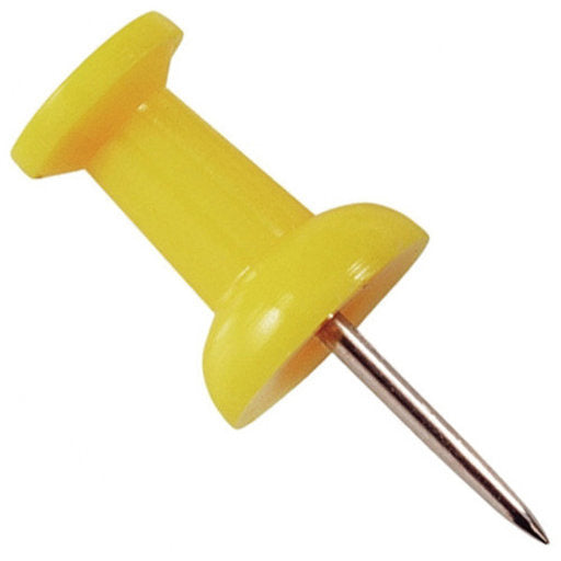 Kurk24 Push pins - Geel - 40 stuks
