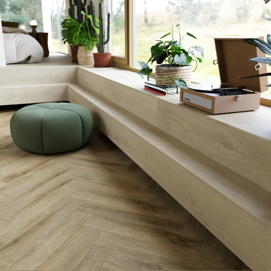 Kurk24 Saffier Promenade Fischgrät – LINDEN – pro m2