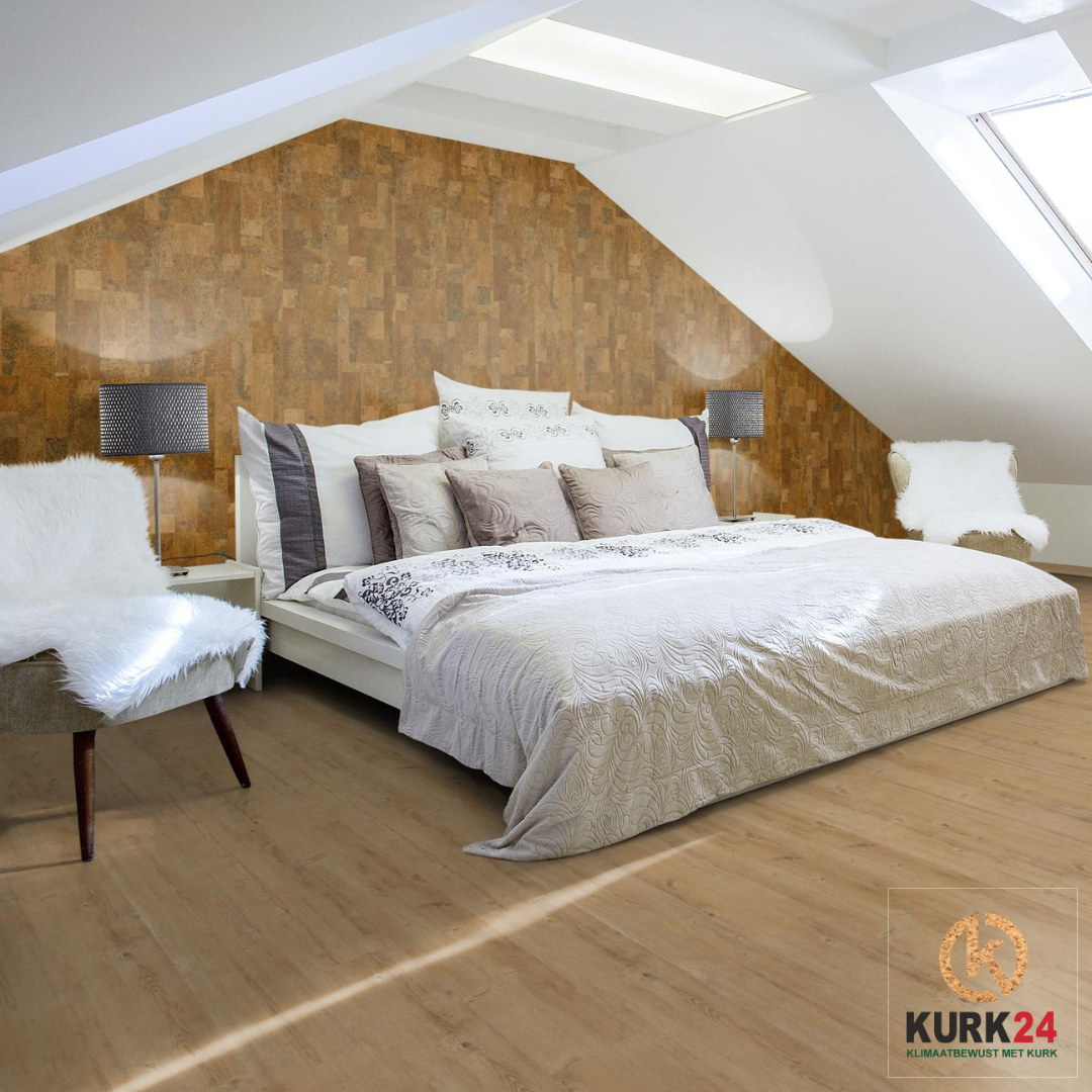 Kurk24 Wandkurk 'Element Rustic ' GEWAXT - 60 x 30 cm - 3mm dik - per m²
