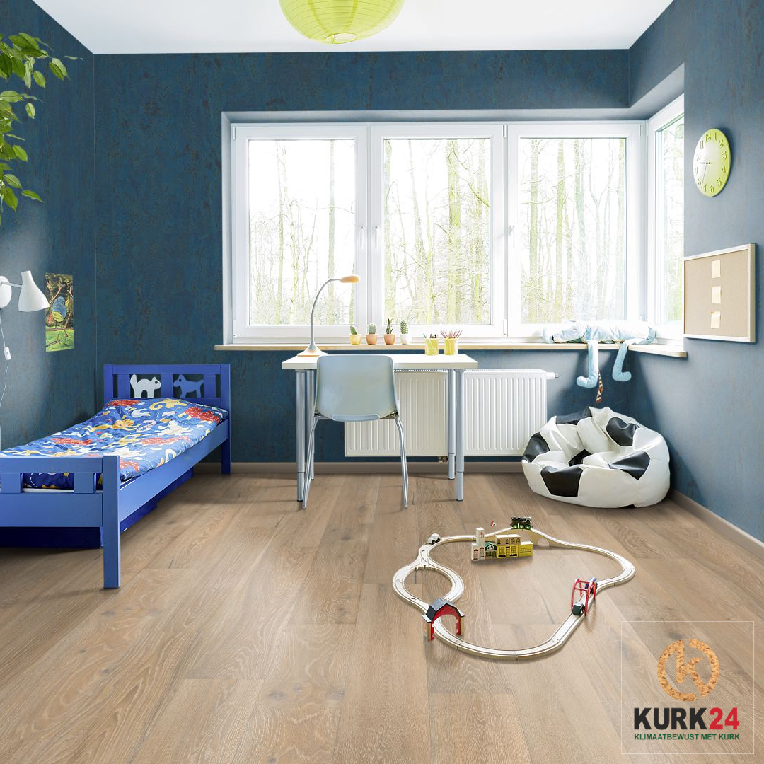 Kurk24 Wandkurk 'Navy Blue' GEWAXT - 3mm dik - Per m²
