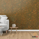 Kurk24 Wandkurk 'Twist Green' GEWAXT - 60 x 30 cm - 3mm dik - per m²